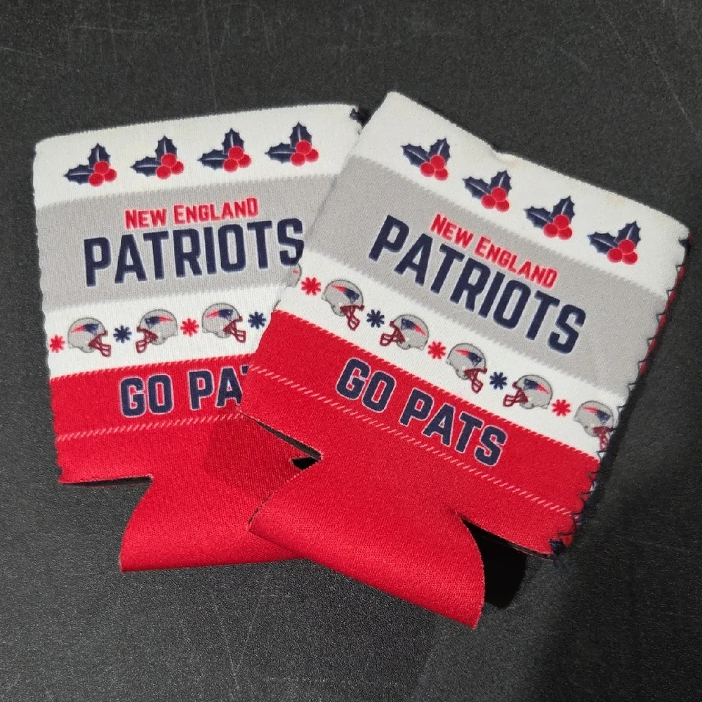 New England Patriots Ugly Sweater Can Coolers